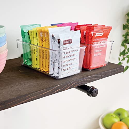 iDesign Plastic Drawer Organizer for Kitchen, Bathroom, and Desk Drawers, Set of 2, Clear - style: Pack of 2