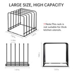 Cutting Board Organizer(1 Pc),Kitchen Cabinet Dividers for baking sheets,Bakeware Holder with 5 Slots,Space Saving,for used to Baking Tray and Chopping Storage