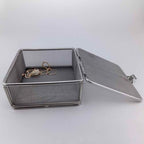 Carligo Ultrasonic Cleaner Baskets for Small Parts, Mini Mesh Basket for Steam Jewelry Cleaner Ultrasonic Machine, Stainless Steel Mesh Ball for Sonic Jewelry Cleaner Solution （4" x 4" x 2"） - size: 4" x 4" x 2"