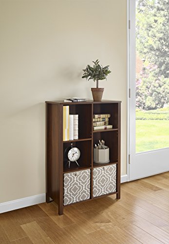 ClosetMaid 16054 Premium Adjustable 6-Cube Organizer, Dark Chestnut - color: Dark Chestnut, size: 6-Cube
