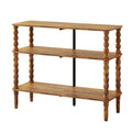 Veegle Shoe Rack,3 Tier Shoe Organizer with Solid Wood Legs for Closet, Entryway, Garage & Corridor, Easy Assembly Shoe Shelves,Rustic Brown