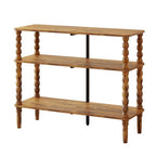 Veegle Shoe Rack,3 Tier Shoe Organizer with Solid Wood Legs for Closet, Entryway, Garage & Corridor, Easy Assembly Shoe Shelves,Rustic Brown