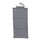 Household Essentials 3 Shelf Hanging Closet Organizer, Hanging Shelf with Hooks, Poly Linen and PEVA Shelving - color: Graphite
