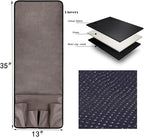 Wanty Velvet Sofa Couch Chair Armrest Soft Caddy Organizer Holder for Remote Control, Cell Phone, Book, Pencil (Brown) - color: Brown