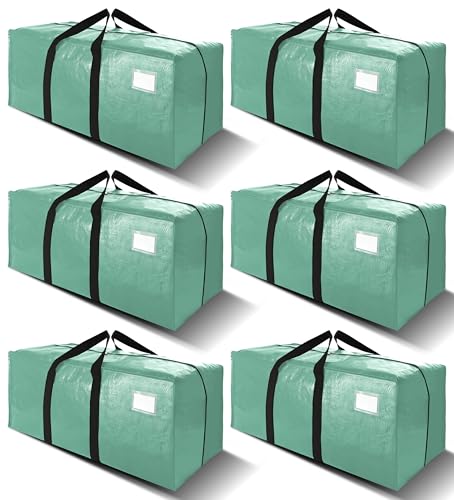 VELVETSURE 6 Pack Heavy Duty Large Moving Bags W/Backpack Straps - Strong Handles & Zippers, Storage Totes For Space Saving, Fold Flat, Alternative to Moving Box and Storage Bin, Teal - color: Teal, size: 24 Gal - 6 Pack