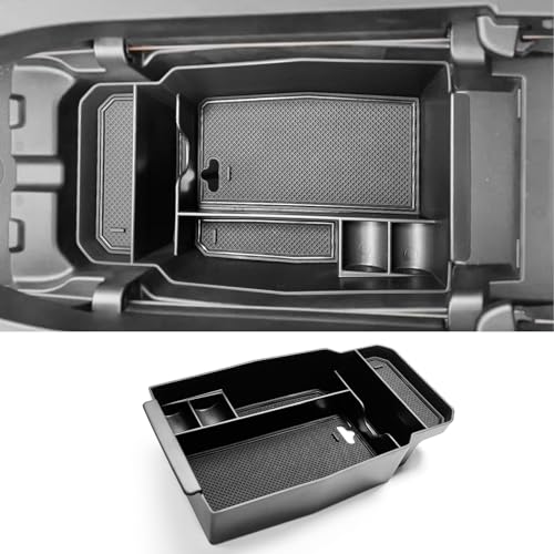 CDEFG 2023 2024 2025 2026 CX-50 Center Console Organizer Tray for 2023 2024 2025 2026 Mazda CX-50 Middle Console Armrest Storage Box 2023-2026 CX50 Accessories(Black) - color: Black