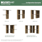 ClosetMaid Modular Storage Stackable 3-Shelf Unit, Sand - color: Sand