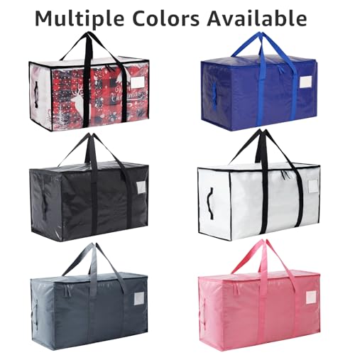 Moving Bags Heavy Duty Extra Large, Moving Boxes, Moving Supplies Essentials, Blue Storage Bins with Lids, Plastic Packing Totes, Storage Bags for Clothes with Handles & Zippers(White, 10 Pack) - color: White, size: 10 Pack