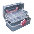 ANGELS CRAFT Clear Plastic Container 3 Layers Organizer Box - Ideal for Beads, Art Supplies, DIY Crafts, Jewelry and Small Items - size: 3 Layers
