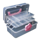 ANGELS CRAFT Clear Plastic Container 3 Layers Organizer Box - Ideal for Beads, Art Supplies, DIY Crafts, Jewelry and Small Items - size: 3 Layers