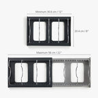 Joseph Joseph DrawerStore Expanding Cookware Organizer, Space saving storage for pan lids, baking trays - Grey - style: Pots & Pans