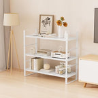 Multi-Functional Metal Shoe Rack, Space-Saving, Perfect for Entryway, Closet, Bathroom, etc. - Sturdy and Durable, High Weight Capacity(2PACKS/White/Medium) - color: 2packs/White, size: Medium