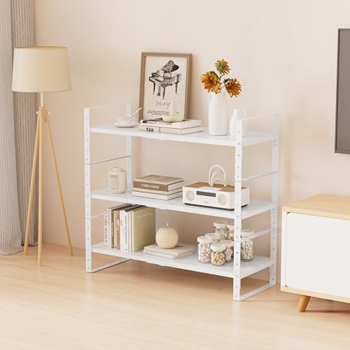 Multi-Functional Metal Shoe Rack, Space-Saving, Perfect for Entryway, Closet, Bathroom, etc. - Sturdy and Durable, High Weight Capacity（2PACKS/White/Large - color: 2packs/White, size: Large