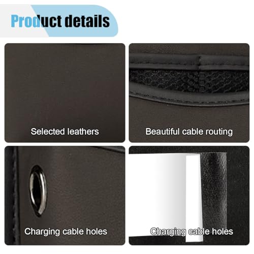Car Seat Side Storage Pocket, Leather Car Side Pocket Organizer, Auto Console Organizer Bag for Door, Window, Universal Car Organizer Accessories for Phone, Keys, Cards, Sunglass (Brown) - color: Brown