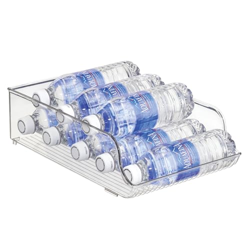 iDesign Plastic Water Bottle Organizer for Fridge, Bottle Holder for Kitchen and Pantry, Clear, 2-Pack - style: Pack of 2