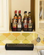 JANE EYRE kitchen drawer organizer - silverware utensil organizer for kitchen drawer,silverware tray in drawers - color: 04-black