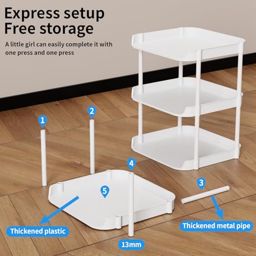 6 Tier Narrow Shoe Storage Rack, Compact Single Shoerack Stand for Slim Space, Stackable Tall Thin Show Tower, Solid Plastic Shelves, for Hallways, Kitchens, Bedrooms Tidy Organizer, White - color: White, size: 6 tier