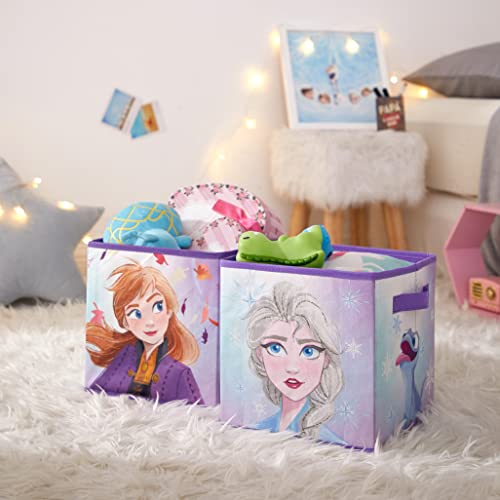 Polycanvas Disney Frozen 2 Collapsible Storage Cubes, Set of 2, 10"x10" - color: Frozen 2