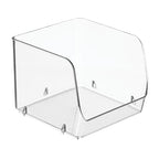 iDesign Stackable Open-Front Storage Bins for Kitchen and Pantry Organization - Set of 6 - Clear - Plastic - style: Pack of 6