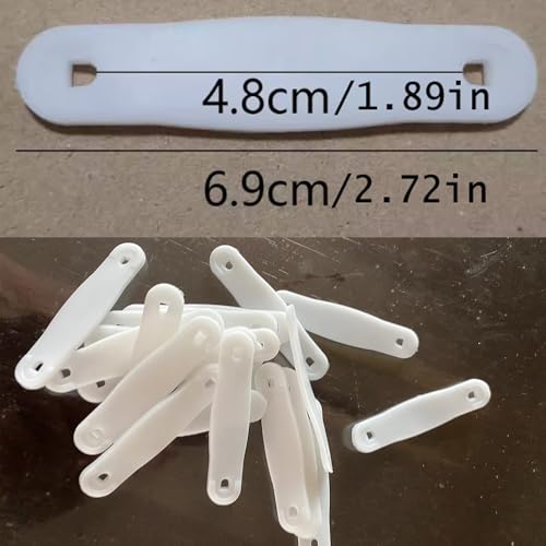 20 Pack Broom Holder Rubber Band Replacement Broom and Mop Grippers Elastic Strap Spare Parts for Broom and Mop Holder Adhesive Wall Mount Broom Gripper Broom Hanger Mop Organizer