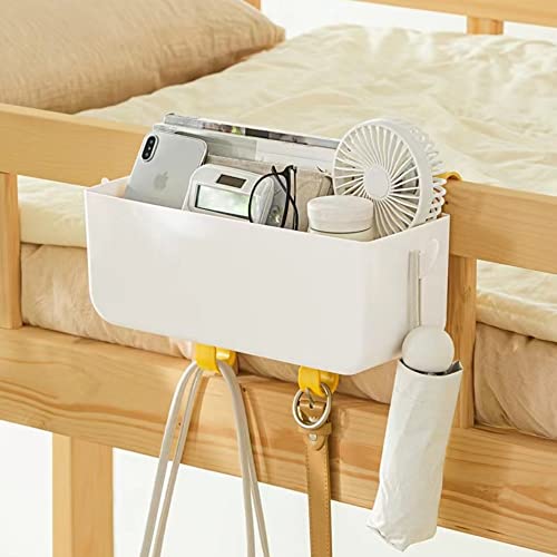 Bunk Bed Shelf, Kids Bunk Bed Caddy | Bedside Caddy for Dorm Bed Loft Bed Rail | Top Bunk Accessories (Yellow) - color: Yellow