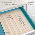 YouCopia SpiceLiner Adjustable Spice Drawer Liner, 10ft Roll, Sandstone, Seasoning and Spices Bottle Organizer Insert - color: Sandstone