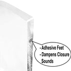 AMT Clear Acrylic Monitor Stand Riser 2 Tier, 5.5 Inches High Clear Computer Desk Organizer Shelf for Multi Media PC Storage Laptop