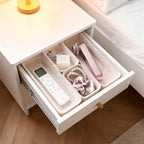 16-Piece Felt Drawer Organizer Set in 4-Sizes, Made from Eco-Friendly Material for Vanity, Makeup, Desk, Office, Kitchen, and Nightstand, Oatmeal - size: 16