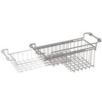 Over The Kitchen Sink Caddy Sponge Holder Organizer Drying Rack Expandable for Sponge Brush Soap Dish Cloth Rag, Stainless Steel (12.25" to 17.25") - size: 12.25" to 17.25"