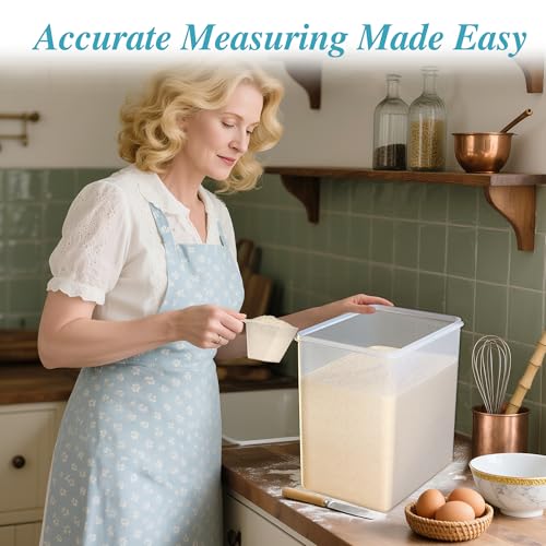 Vtopmart 9.5L 2 Pack Extra Large Flour Sugar Storage Containers for 25lbs flour, Airtight Kitchen Pantry Organization Canisters with Lids for Bulk food, Rice, Baking Supplies, BPA Free, Black - color: Black, size: 9.5L