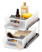 madesmart Antimicrobial 2 Tier Organizer, Pack of 2, Frost - size: 2-Pack