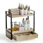 Boulphia 2-Tier Bathroom Organizer (Brown - New) - color: Brown - New
