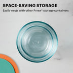 Pyrex Simply Store (8-Pack) Small Glass Food Storage Containers Set, (1 & 2 Cup) Meal Prep Containers With Plastic BPA-Free Lids, Dishwasher & Microwave Safe - size: 8 Pack (Small)