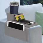 Silicone Couch Cup Holder, VIENFUT Anti-Spill and Anti-Slip Sofa Armrest Tray, Dirt-Resistant Silicone Couch Arm Tray for Remote, Snacks, Cellphone and iPad, Gift for Family, Friend (Gray) - color: Gray