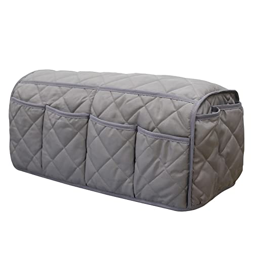 Sofa Armrest Organzier for Remote Control Holder with 14 Pockets for Recliner Organizer Armchair Caddy Organizer for Glasses Keys Phones ipads Storage, Gray - color: Gray
