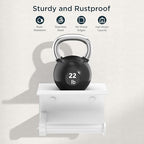 FORIOUS Toilet Paper Holder with Shelf, Adhesive or Screw Wall Mount Toilet Paper Roll Holder for Bathroom, Rustproof 304 Stainless Steel Toilet Roll Tissue Holder Dispenser with Shelf (1, White) - color: White