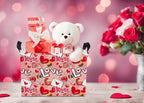 NTAOHAMPER Mothers Day Gifts Love Letter Fabric Storage Basket Empty with Handles, Books Box, Baby Shower Baptism Lovely Storage24L(Love Letter) - color: Love Letter