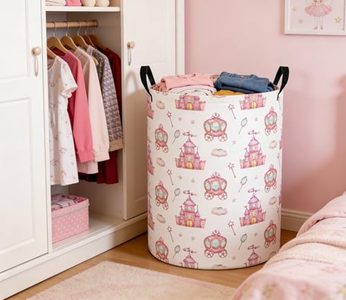 Baby Laundry Basket Baby Nursery Hamper Kids Laundry Basket Toy Storage Bin for Boys Room Decor Gift Baskets for Bedroom Bathroom(Castle) - color: Castle