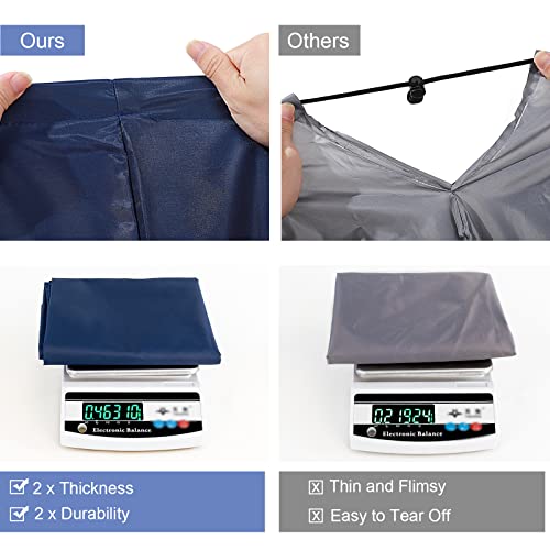Polecasa Extra Heavy-Duty Laundry Bag 28x36”- Machine Washable Large Storage Bag with Reinforced Handles & Drawstring Closure & ID Tag for College Dorm Travel - Navy - color: Navy, size: 28" x 36" | 1 Pack