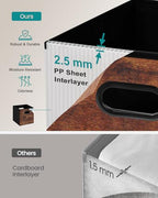 Fabric Storage Cubes, Collapsible Imitation Wood Organizer bins with 2 Handles - Set of 4, Fit Cube Storage Unit, for Clothes, Bedroom, Brown and Black (Medium-11.8in x 11.8in x 11.8in-4 Pack) - size: Medium-11.8in x 11.8in x 11.8in-4 Pack