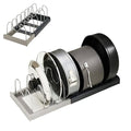 Pot Lid Rack and Baking Pan Cookware Storage Organizers Inside Cabinet for Under Cabinet