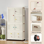 Stackable Storage Bins with 4 Drawers, 314QT Foldable Storage Cabinet with Wheels & Lids, Large Capacity Closet Organizers and Storage for Home, Apartment, Dorm, Closet - Easy No-Tool Assembly - size: Style B