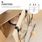 Ciieeo Kitchen Cabinet Door Hanging Pot Lid Organizer 3-Tier Iron Storage Rack 12.12X8.07X3.22 Inch Hanging Lid Holder for Pots and Cutting Boards Easy Kitchen Organization