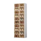ANTBOX Shoe Organizer Storage Box, Portable Folding Shoe Rack For Closet With Magnetic Clear Door,Large Sneaker Cabinet Bins Sturdy Easy Assembly 10 Layers-20 Grids - size: 10 Layers-20 Grids