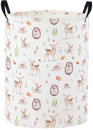 Baby Laundry Basket Baby Nursery Hamper Kids Laundry Basket Toy Storage Bin for Boys Room Decor Gift Baskets for Bedroom Bathroom(Fall Animal) - color: Fall Animal