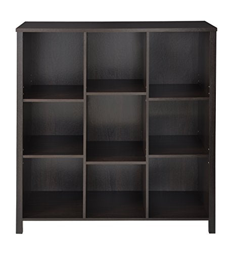 ClosetMaid BR & Name Internal 16058 Premium Adjustable 9-Cube Organizer, Black Walnut - color: Black Walnut, size: 9-Cube