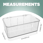 Utopia Home - Tea Bag Organizer With Lids, (1 Pack) Clear Pantry Storage Box - Stackable Partition Organizers or Holder With Lids For Drawers, Countertops, Fridge, Kitchen, Snack & Spice Organization - size: Pack of 1