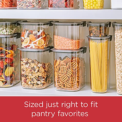 Rubbermaid Brilliance Pantry Food Storage Container Set, BPA-Free, Airtight & Leak-Proof, Clear, 8-Piece, Dishwasher Safe - size: Set of 4 Assorted Containers (8-Piece)