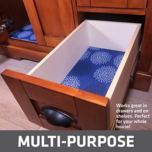 Drymate Premium XL Under Sink Mat, Waterproof Cabinet Protection Mats for Kitchen & Bathroom, Absorbent Shelf Liners, Slip-Resistant, Non-Adhesive, Machine Washable (USA Made)(24”x59”)(GoodBlue) - color: Good Medicine Blue, size: 24"W x 59"L