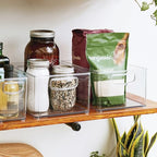 iDesign Stackable Storage Bin - Organize Pantry, Fridge, or Freezer, Set of 4, Clear, Made in USA - style: Pack of 4